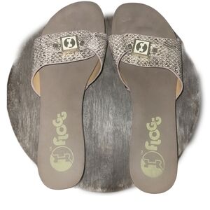 Flogg Malibu II Leather Upper Slide Sandals Size 8M